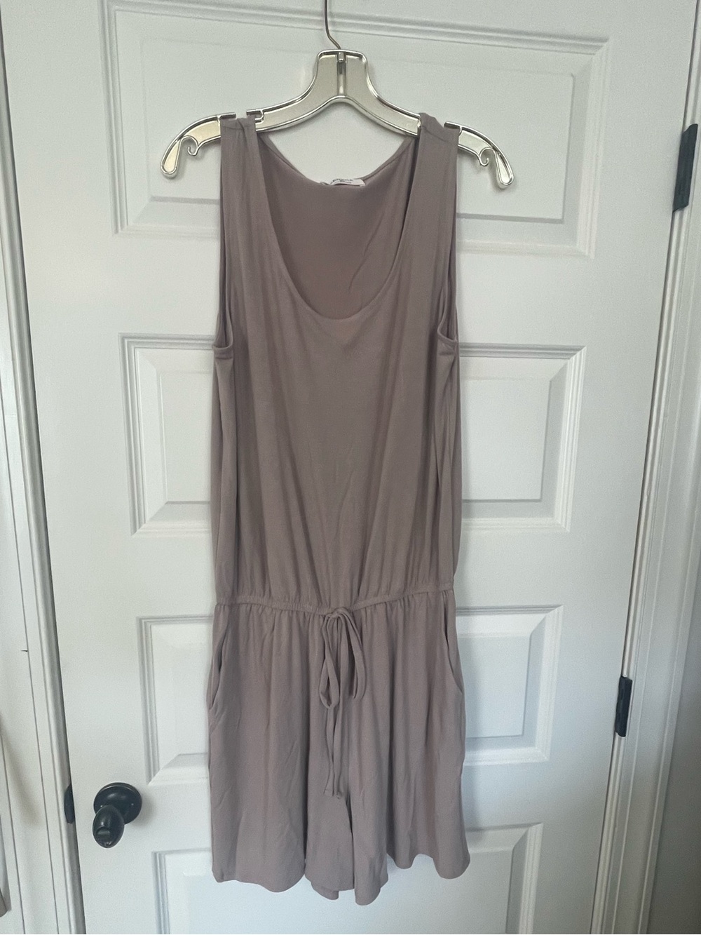 New, Boutique Item- Zenana Sleeveless Romper in Mocha